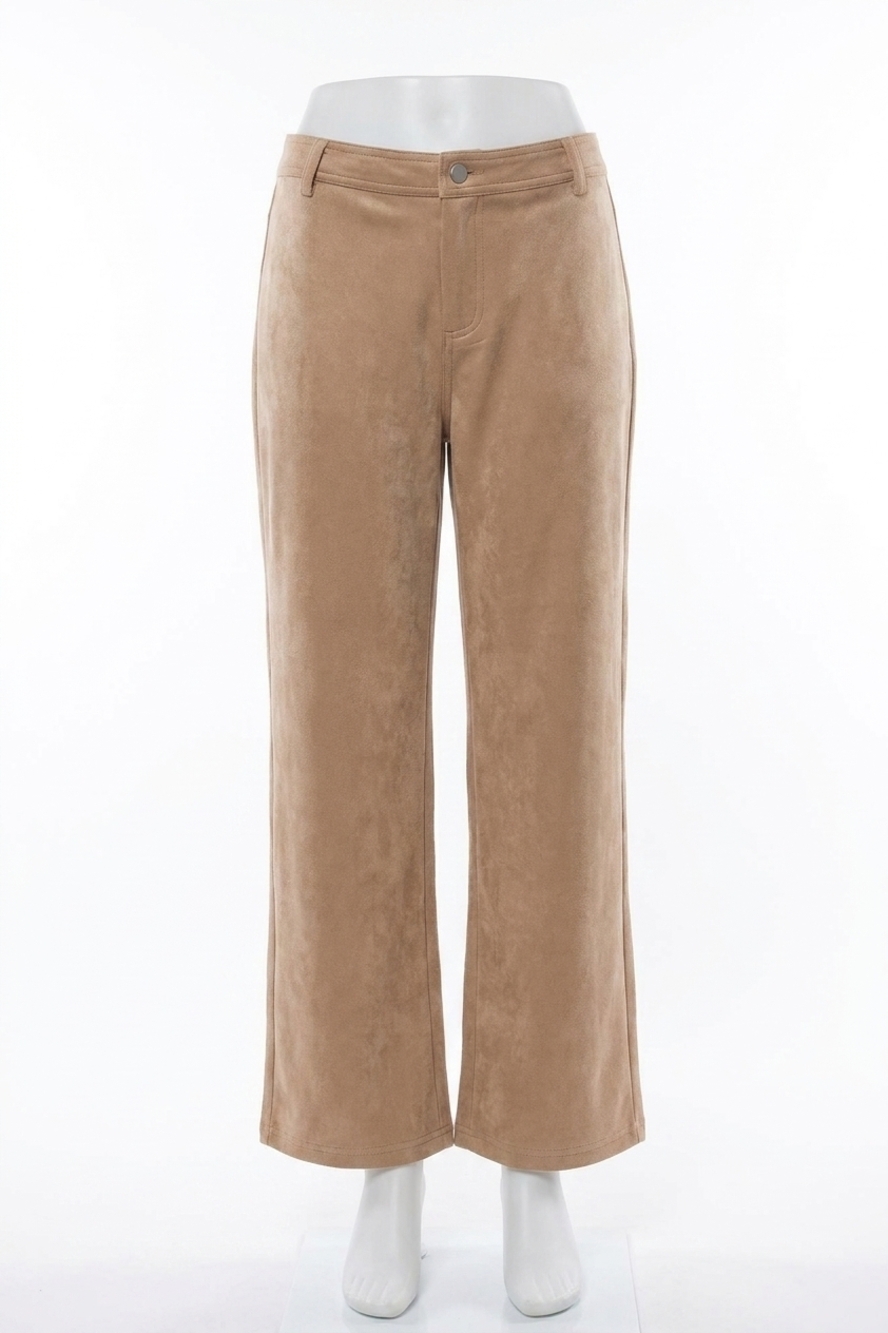 NEW SADIE & SAGE tuscany faux suede pants in taupe